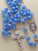 Blue Venetian Glass Rosary